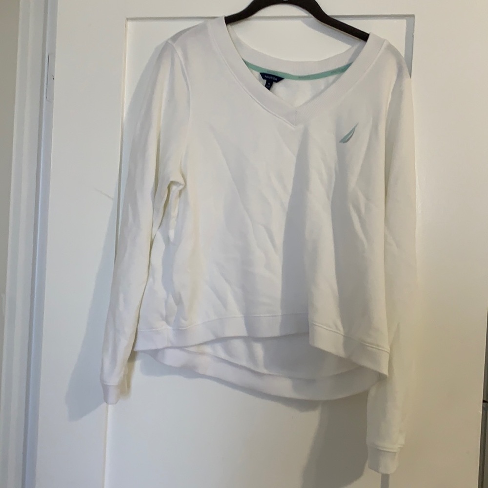 White náutica sweater